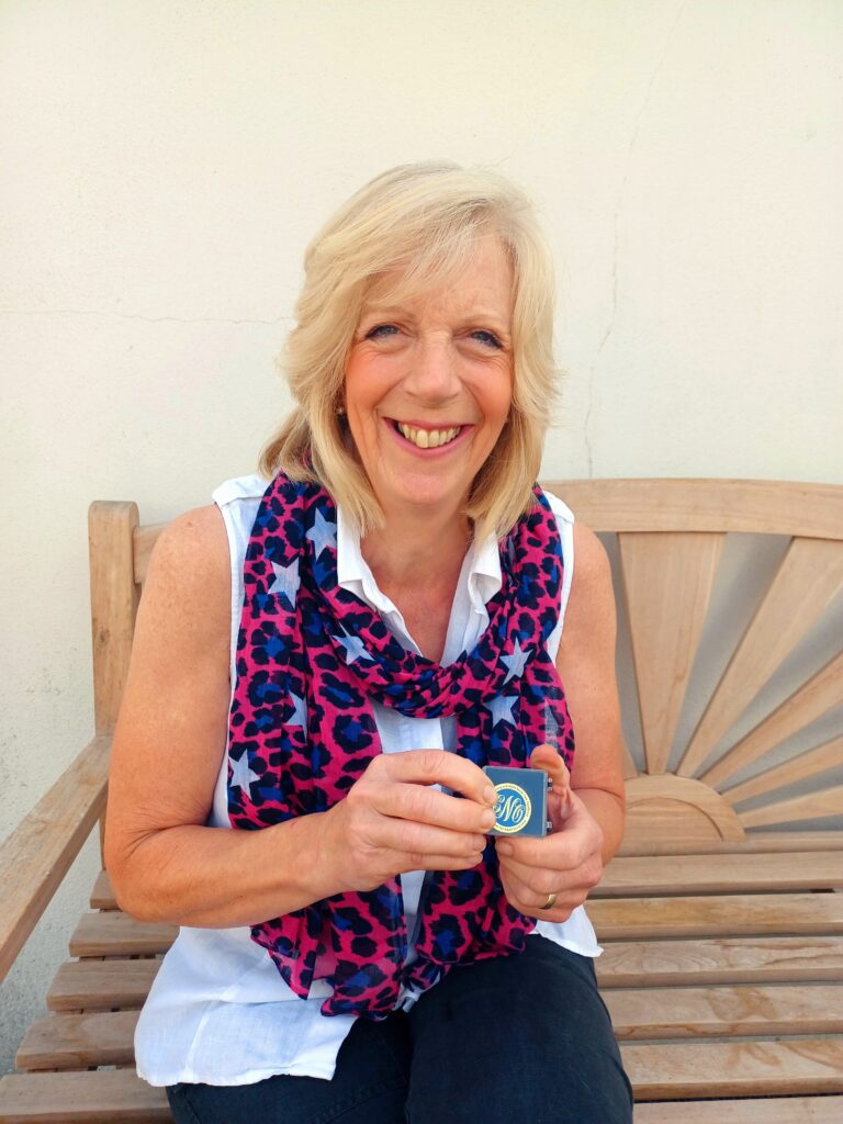 Westcountry Nurse Margot holding her prestigious award.