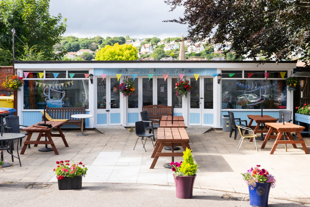 The Forget-me-not cafe at Sefton Hall care home in Dawlish