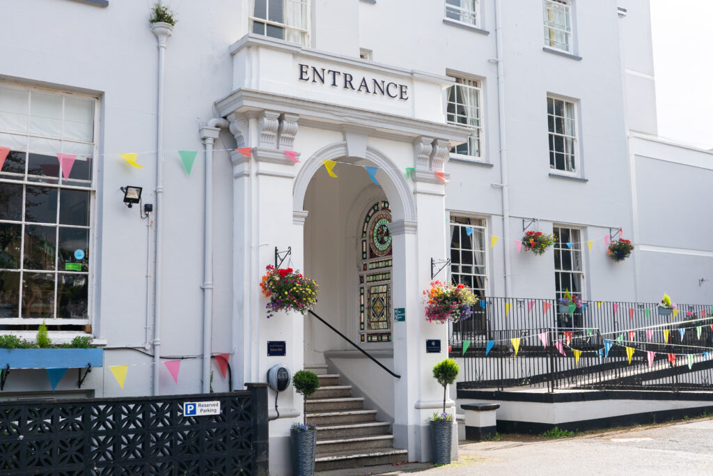 The entrance to Sefton Hall care home in Dawlish