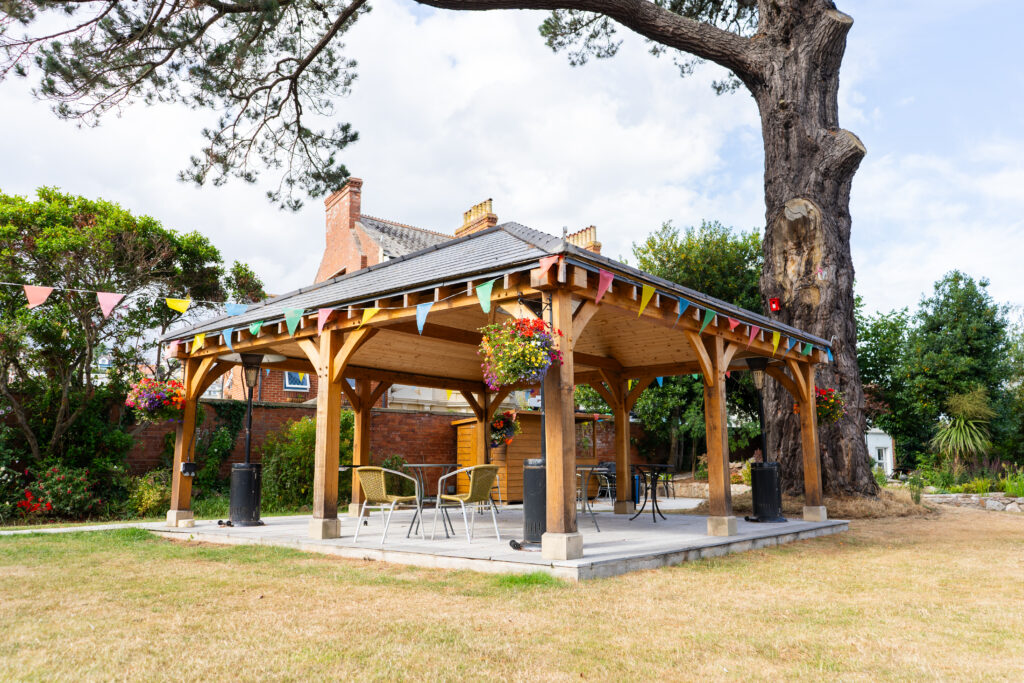 The bandstand at Sefton Hall care home in Dawlish