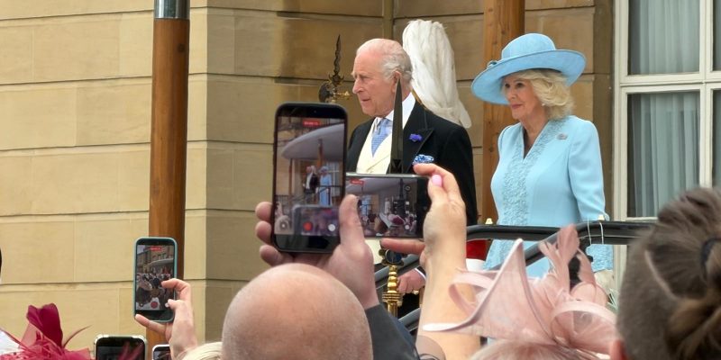 King Charles and Queen Camilla at the first Royal Garden Party of 2026 where Southern Healthcare care owners were invited in recognition of their contribution to the care sector.