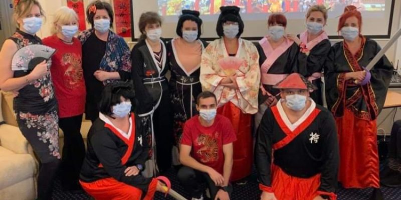 Sefton Hall staff Chinese New Year celebrations